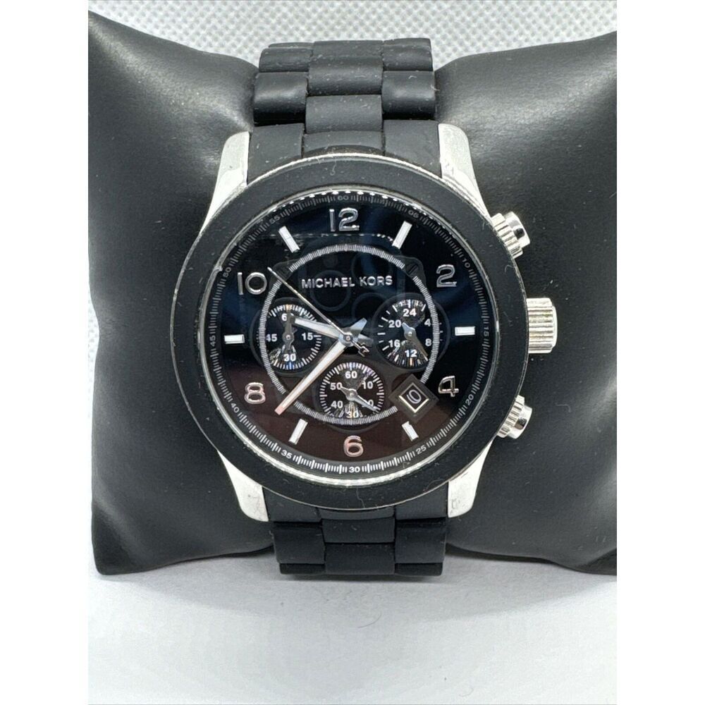Michael Kors Runway MK8107 Men Analog Black Chronograph Dial Quartz Watch JNA836